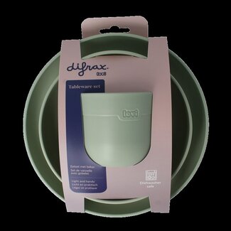 Difrax Ensemble repas avec gobelet pistache 1 Set