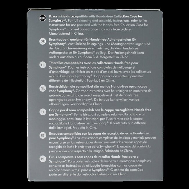 Handsfree borstschild Symphony maat L 21mm 1 Stuks