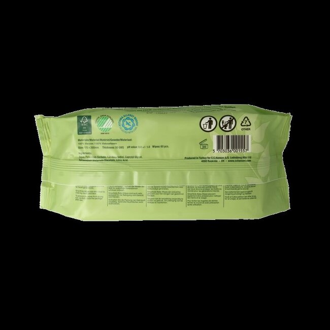 Lingettes bébé aqua Smartkids 60 pièces
