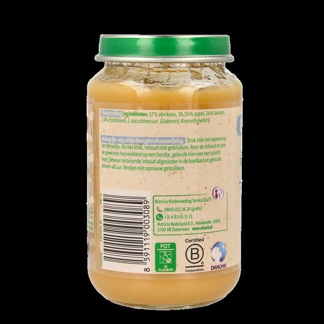 Abrikoos appel banaan 8M59 200 Gram