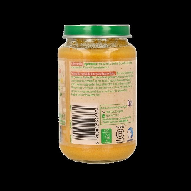 Olvarit Carotte poulet riz 6M03 200 g