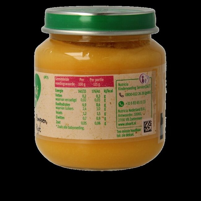 Riz au potiron 4M76 125 Grammes