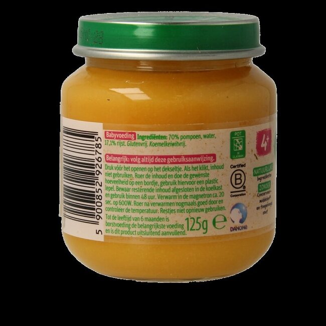 Pompoen rijst 4M76 125 Gram