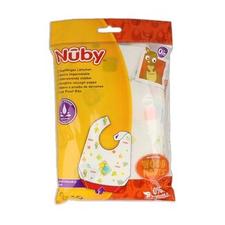 Nuby Wegwerp slabbetjes 10 Stuks