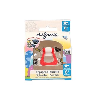 Difrax Fopspeen natural 6+ maanden Woezel & Pip 1 Stuks