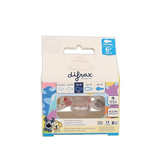 Sucette natural 6+ mois Woezel & Pip 1 pièce