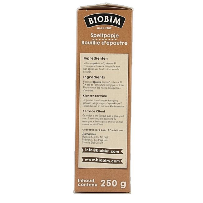 Bouillie d'épeautre bio 250 g