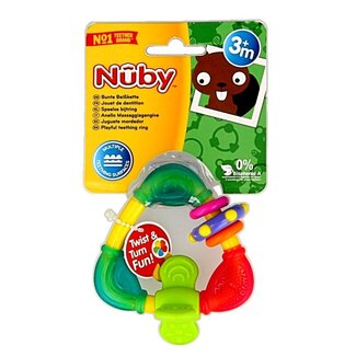 Nuby Anneau de dentition triangulaire dur et souple 1 pièce