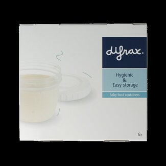 Difrax Voeding bewaarbakjes 6 Stuks