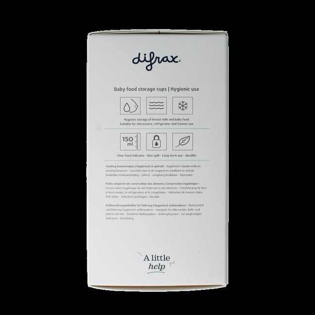 Voeding bewaarbakjes 6 Stuks