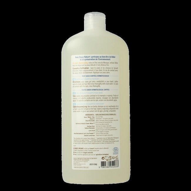 Baby badschuim & shampoo bio 1 Liter