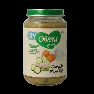Olvarit Courgette witvis rijst 8M13 200 Gram