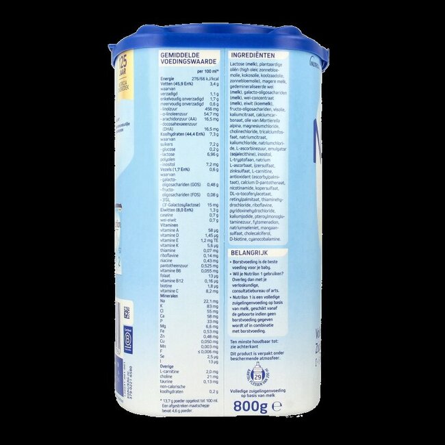 Lait infantile complet 1 800 g