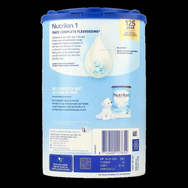 Lait infantile complet 1 800 g