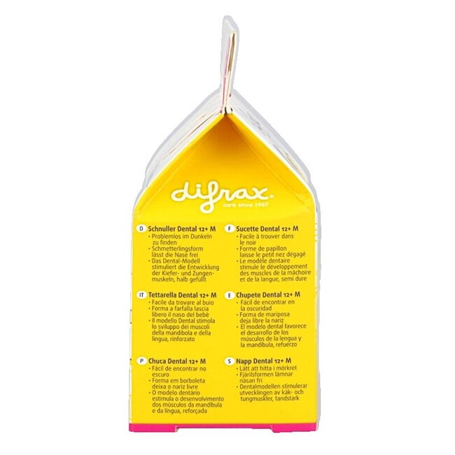 Fopspeen dental 12+ maanden glow in the dark 1 Stuks