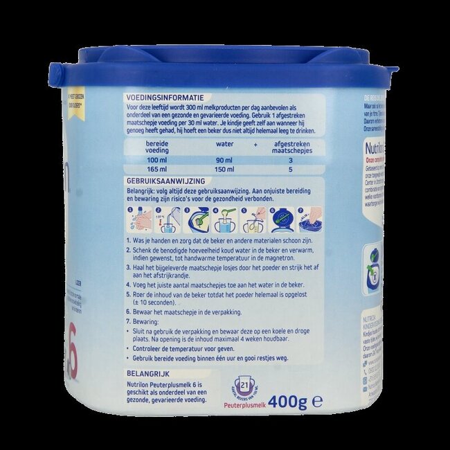 Lait de croissance 6 PeuterPlus en poudre 400 g