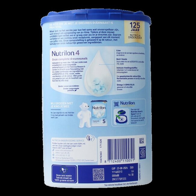 Lait de croissance 4 vanille en poudre 800 g