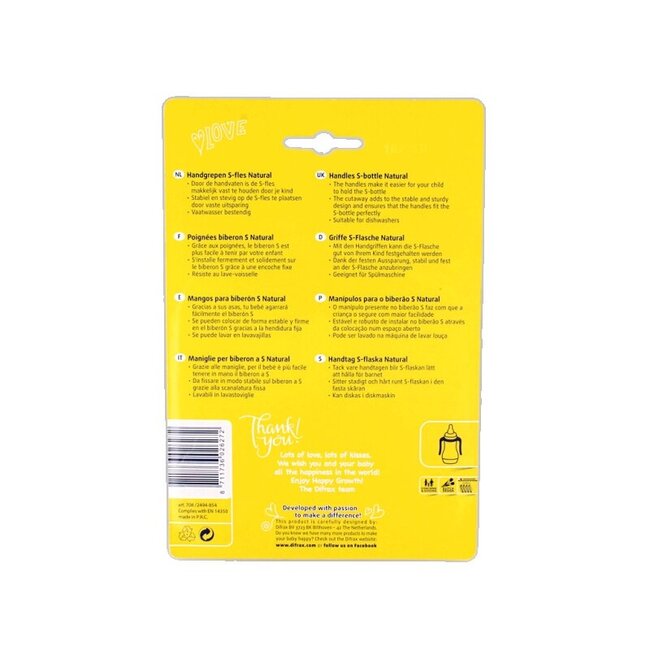 Poignées pour biberon S petit et grand 2 pièces