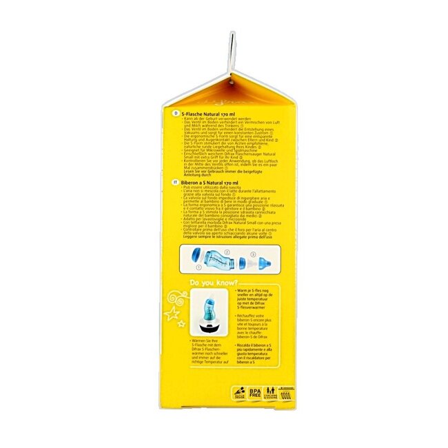 S-fles klein assorti natural 1 Stuks