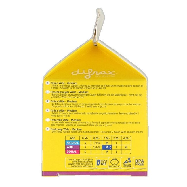 Tétine col large soft médium - Lot de 2