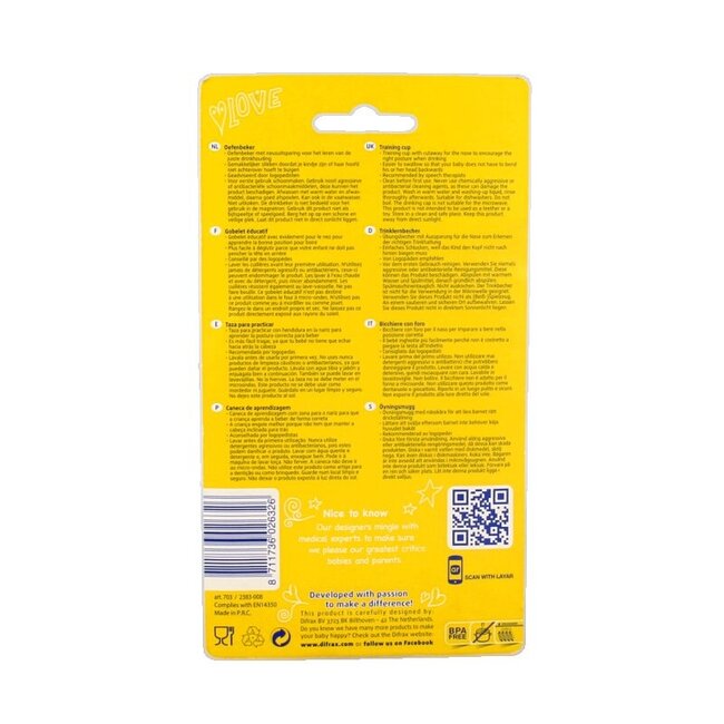 Oefenbeker assorti 1 Stuks