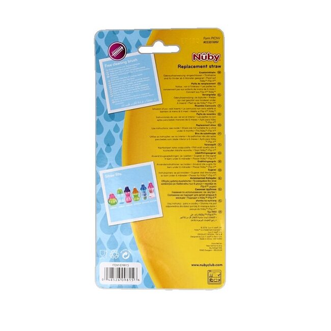 Kit de remplacement avec paille anti-fuite pour Flip-It 12+ mois 1 pièce