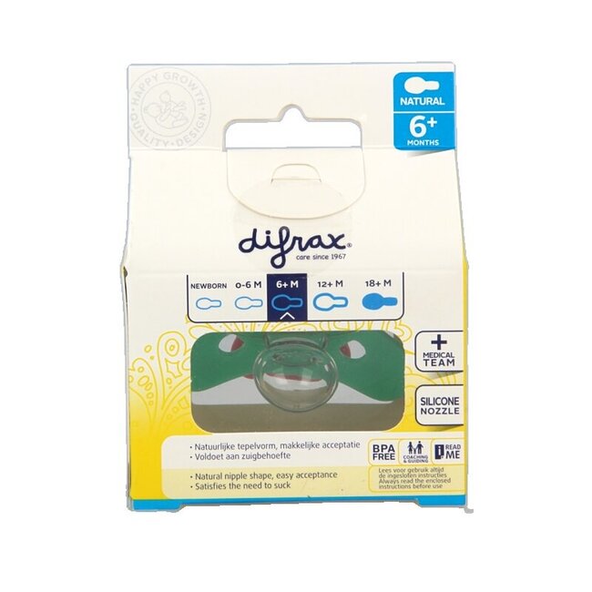 Fopspeen natural 6+ maanden met ring  1 Stuks