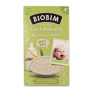Biobim Baby rijst & boekweit 4 maanden bio 200 Gram