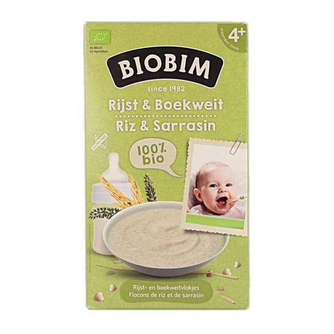 Baby rijst & boekweit 4 maanden bio 200 Gram