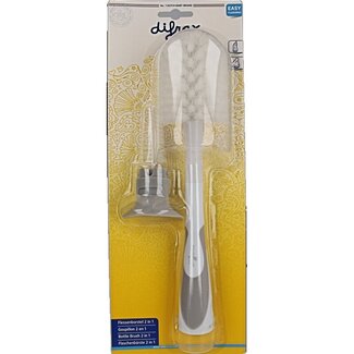 Difrax Flessenborstel 2-in-1 1 Stuks