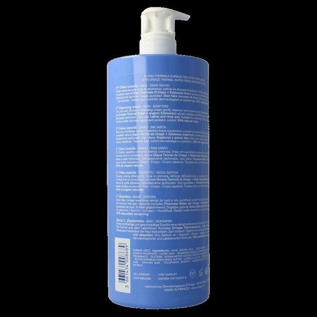 Uriage Bébé 1ère Crème Lavante 1 Litre
