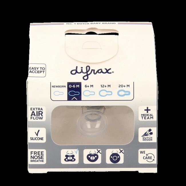 Fopspeen natural 0-6 maanden assorti 1 Stuks