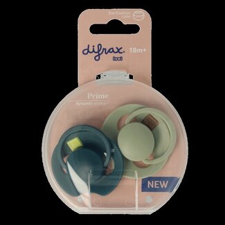 Difrax Fopspeen prime 18+ maanden assorti 2 Stuks