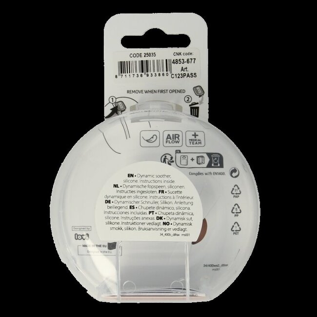 Fopspeen prime 0-6 maanden assorti 2 Stuks