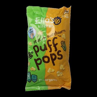 Ella's Kitchen Puff pops petits pois & maïs doux 10+ mois bio 36 g