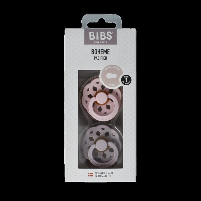 Fopspeen maat 1 blossom lila 2 Stuks