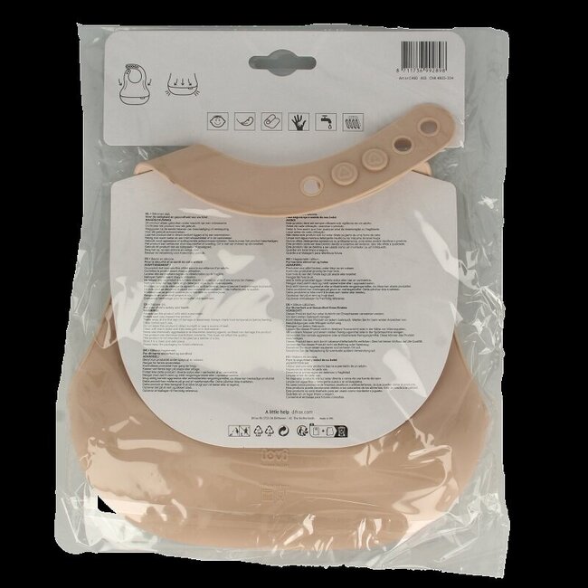 Bavoir silicone Difrax LOVI assorti 1 pièce