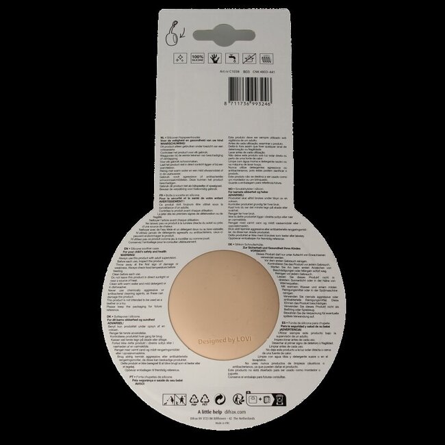 Lovi fopspeen houder nude 1 Stuks