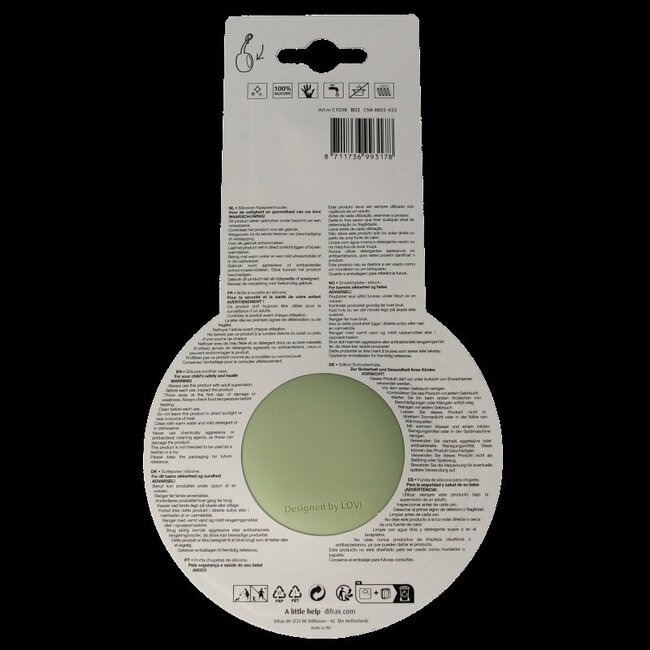 Étui à sucettes Lovi pistache 1 pièce