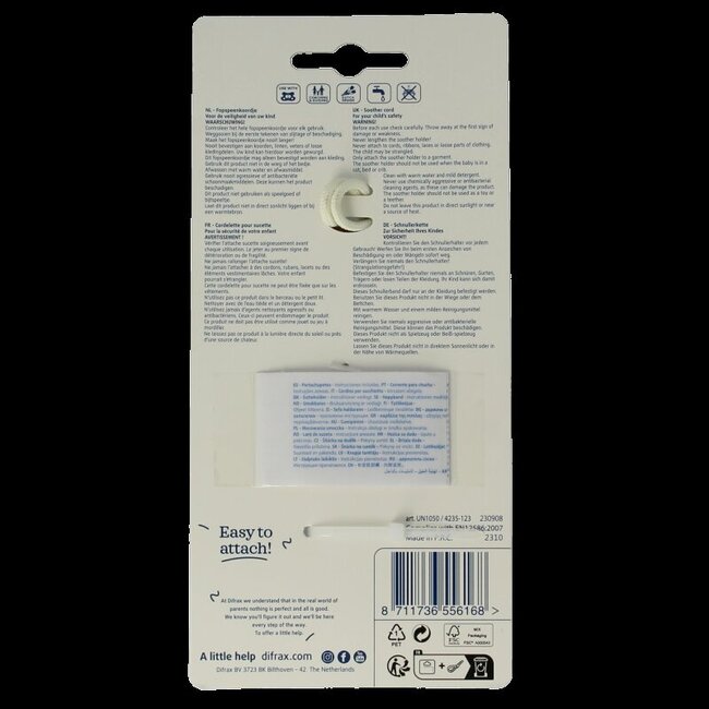 Fopspeenkoord assorti 1 Stuks