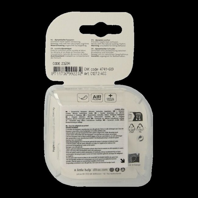 Lovi fopspeen harmony 6-20 maanden assorti 2 Stuks