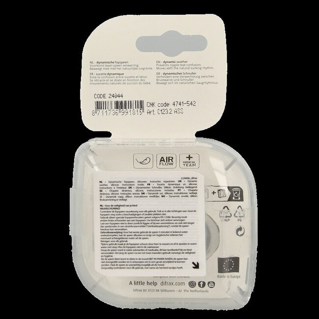 Lovi fopspeen harmony 0-3 maanden assorti 1 Stuks