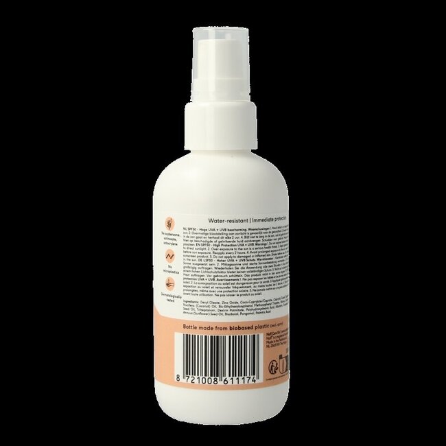 Zon baby & kids spray parfumvrij SPF50 100 Milliliter