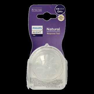 Avent Natural flesspeen 0M+ 2 Stuks