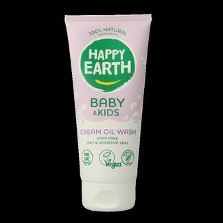 Happy Earth Gel lavant crème huile bébé & enfant 200 ml