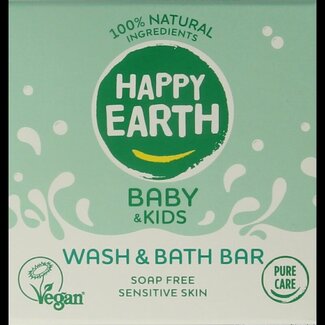Happy Earth Pain de toilette et bain bébé & enfant 50 g