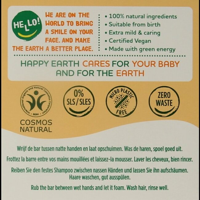 Shampoing solide pour bébés et enfants 50 g