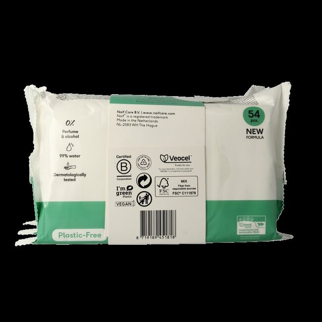 Baby & kids plastic-free wipes 3-pack 3 Stuks