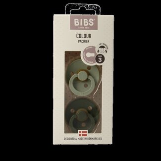 Bibs Fopspeen maat 3 sage/hunter green 2 pack 2 Stuks