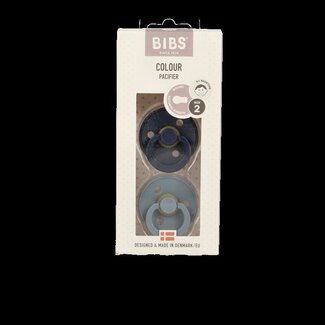 Bibs Fopspeen maat 2 deep space/petrol 2 pack 2 Stuks